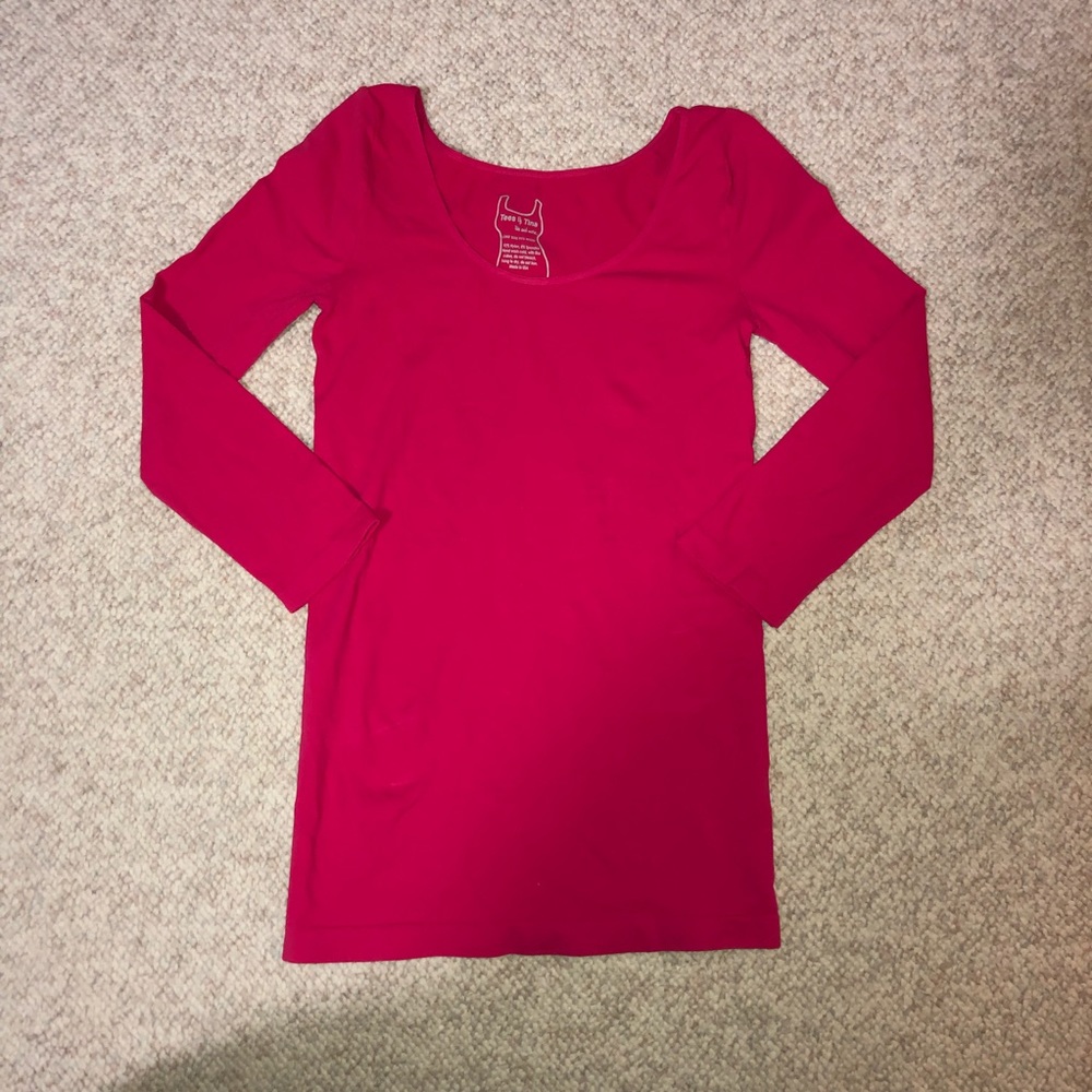 Hot Pink Quarter Sleeve